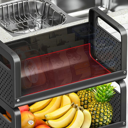 Chariot de Rangement Cuisine à Roulettes 5 Niveaux | Fruits et Légumes | Design et Mobilité