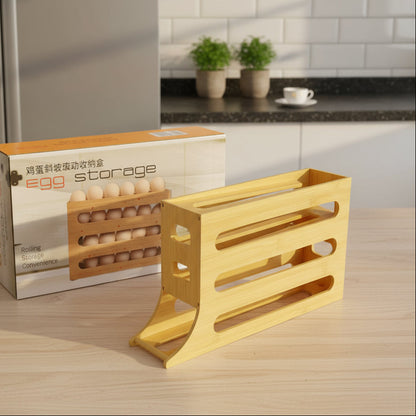 Range-œufs en bambou naturel