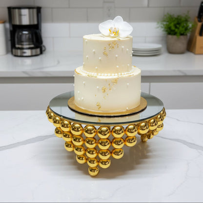 Set de 3 Présentoirs Miroir Dorés – Design Luxe