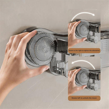 Porte-balai mural à ventouse