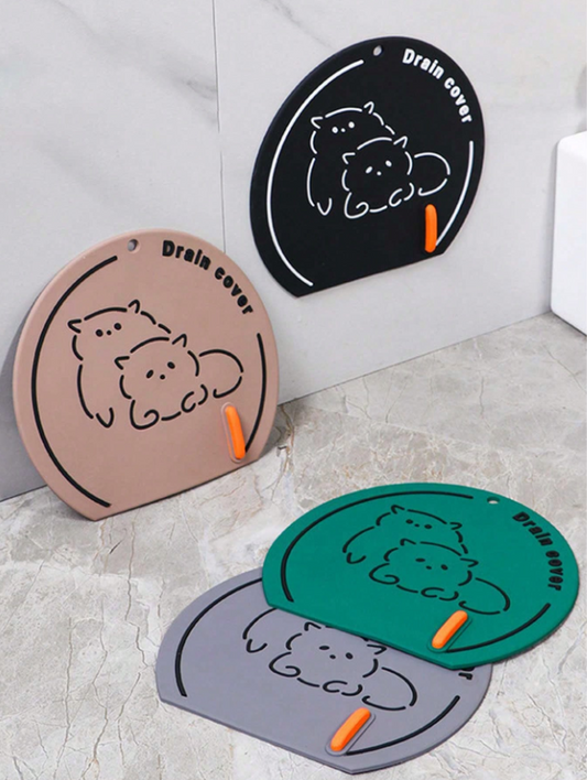 3 Couvercles de drain en silicone 15,5x14 cm