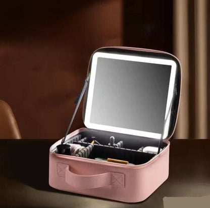 Sac organisateur de Maquillage  avec Miroir éclairé (Vide)