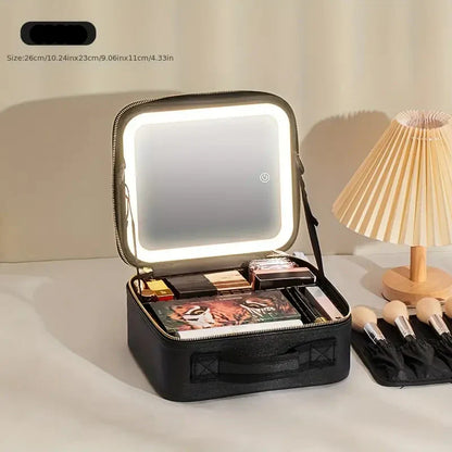 Sac organisateur de Maquillage  avec Miroir éclairé (Vide)