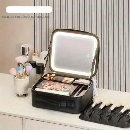 Sac organisateur de Maquillage  avec Miroir éclairé (Vide)