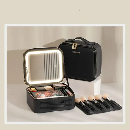 Sac organisateur de Maquillage  avec Miroir éclairé (Vide)